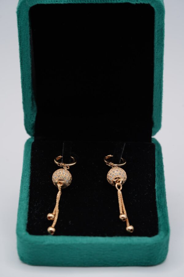 Elegant Ball Drop Earrings - Image 3